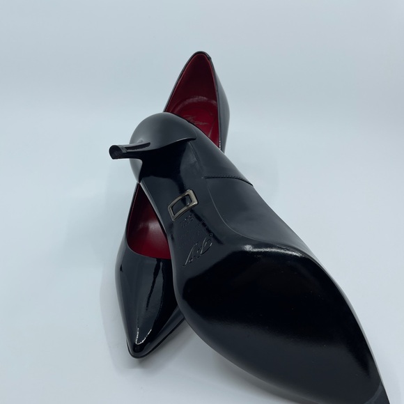 Roger Vivier Black and Red Stiletto Heels - Picture 5 of 6